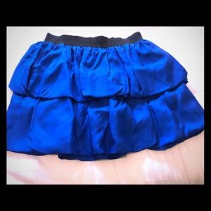 Blue mini skirt